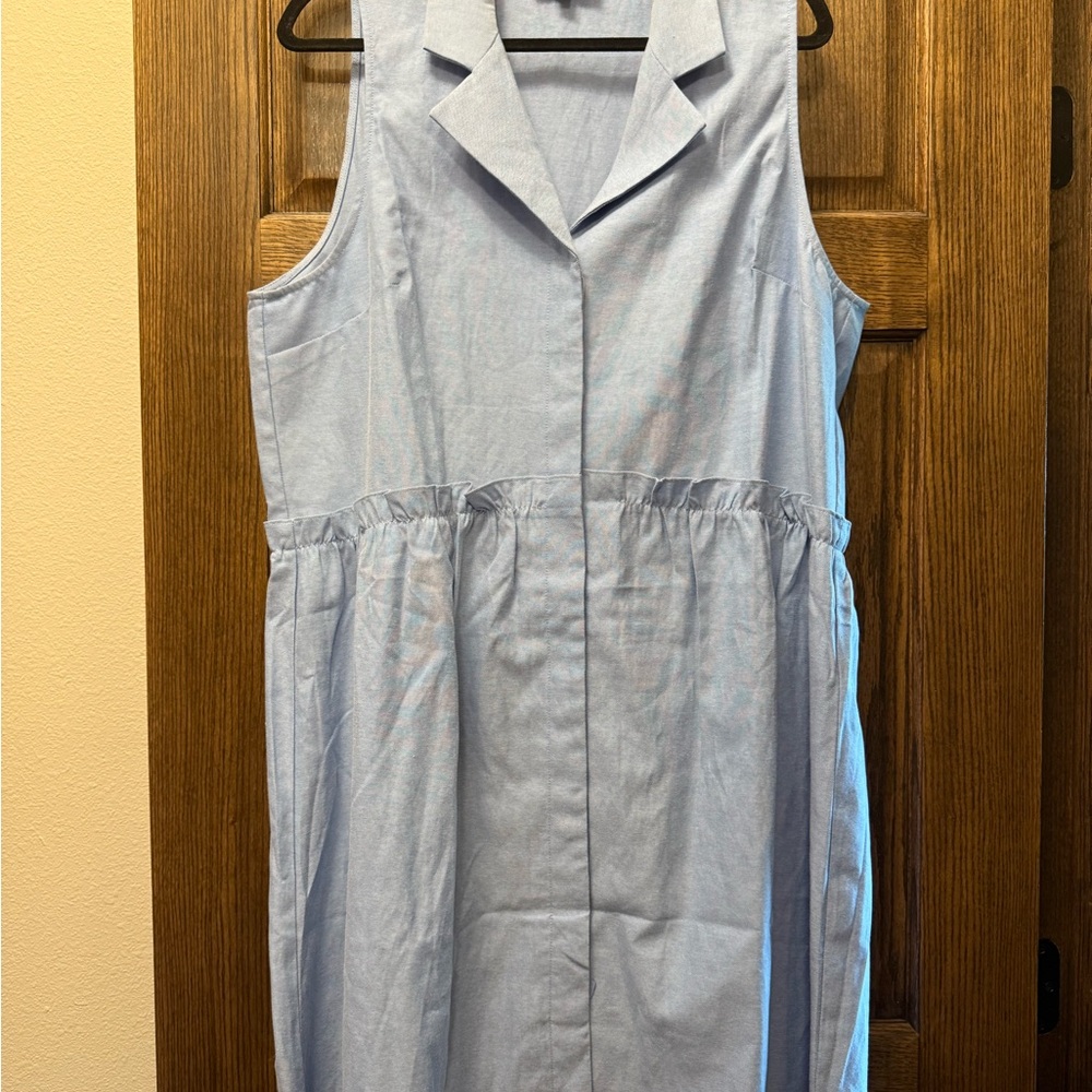 Tuckernuck Sky Blue Sleeveless Midi Dress